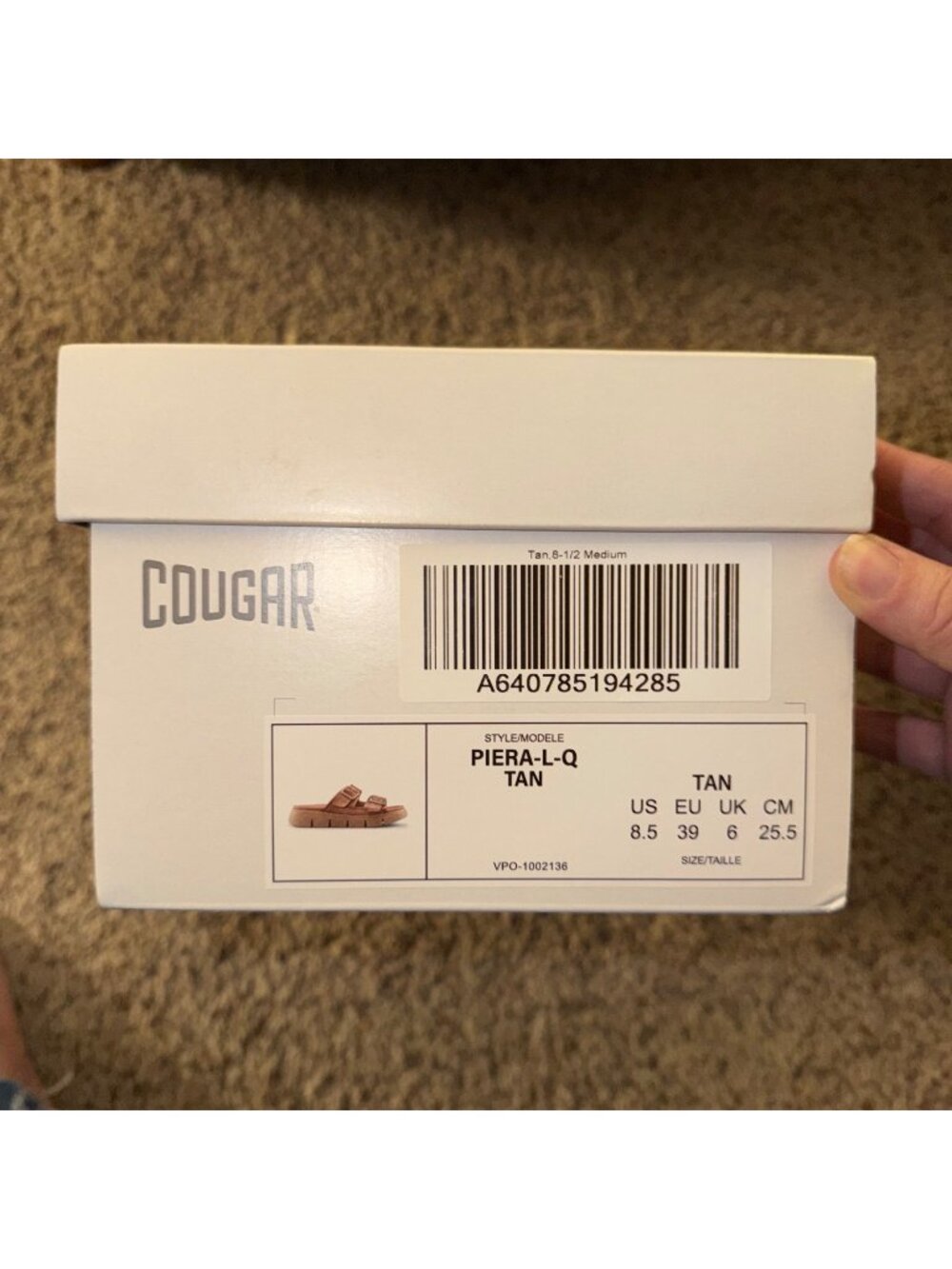 Cougar Womens Luxmotion Piera Tan Leather Double-Buckle Sandals Size 8.5 - Picture 6 of 7